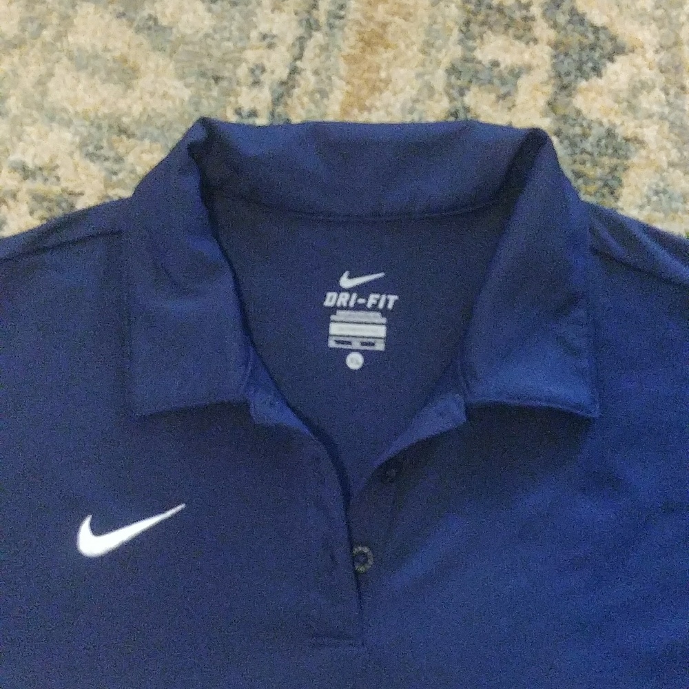 Mens Blue Nike Polo Shirt